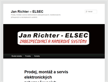 Tablet Screenshot of elsec.cz